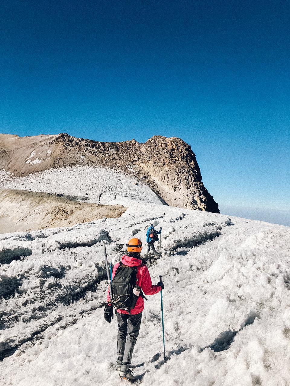 Montañas de México, glaciar de la panza del Iztacchiuatl