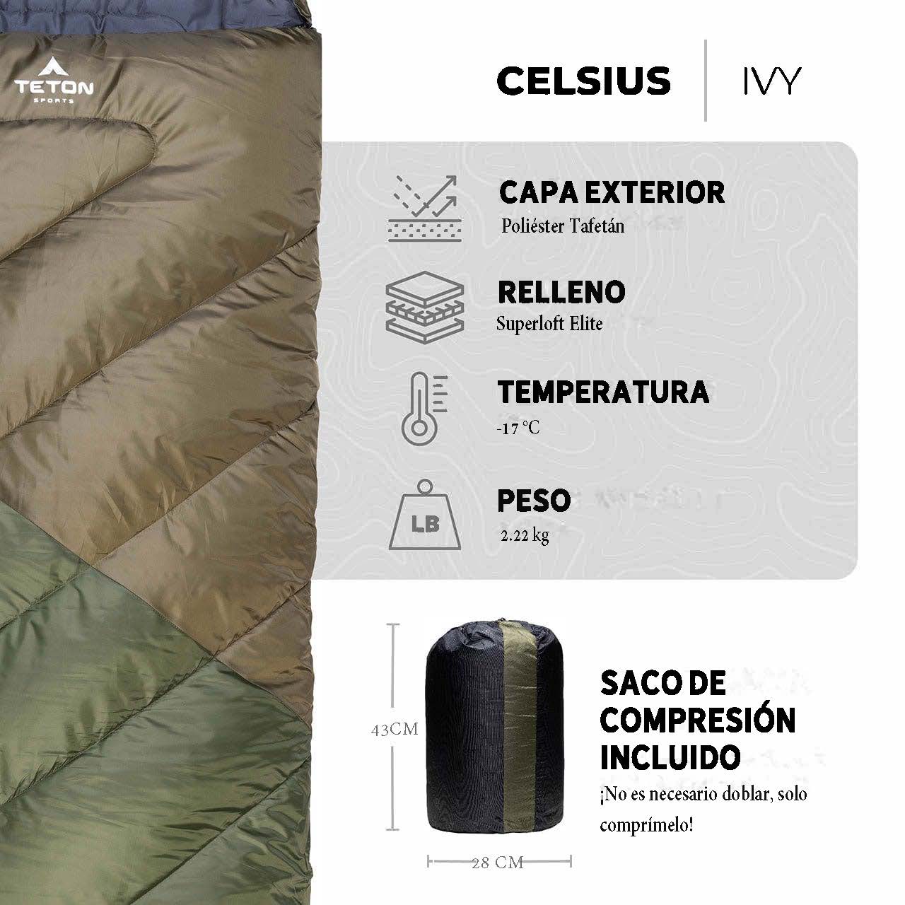 Sleeping "Celsius" 0°F (-18°C) TETON