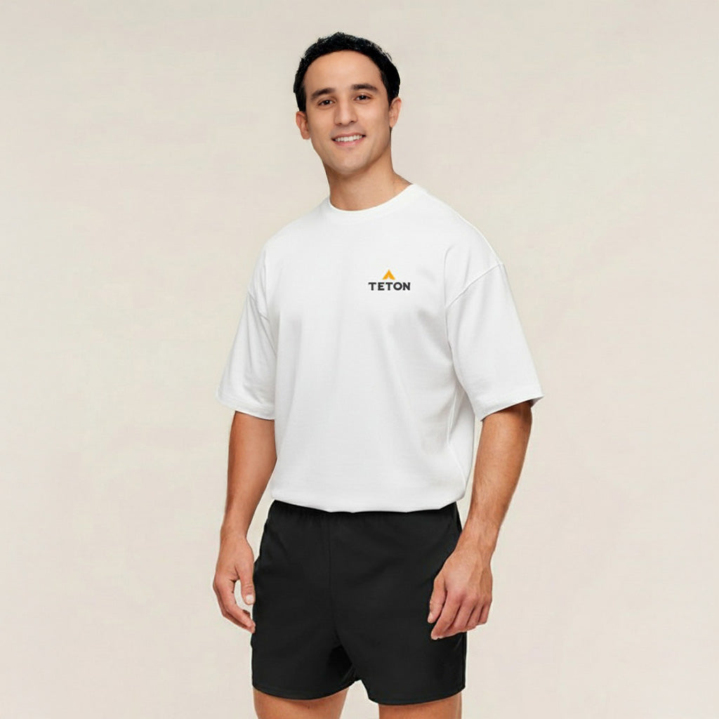 Playera Oversized TETON Blanca