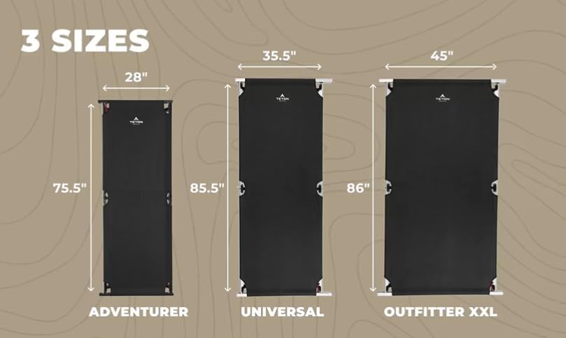 Catre Plegable "Outfitter XXL" TETON (2m x 90cm)