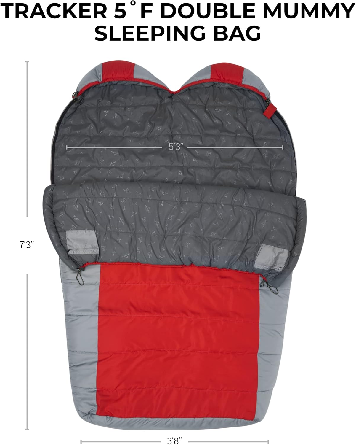 Sleeping para 2 Personas Tipo Momia TRACKER 5°F (-15°C) TETON