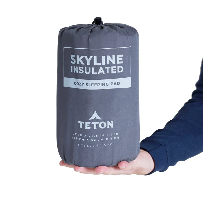 Bajo Sleeping Pad Individual Inflable Para Camping SKYLINE Insulado TETON
