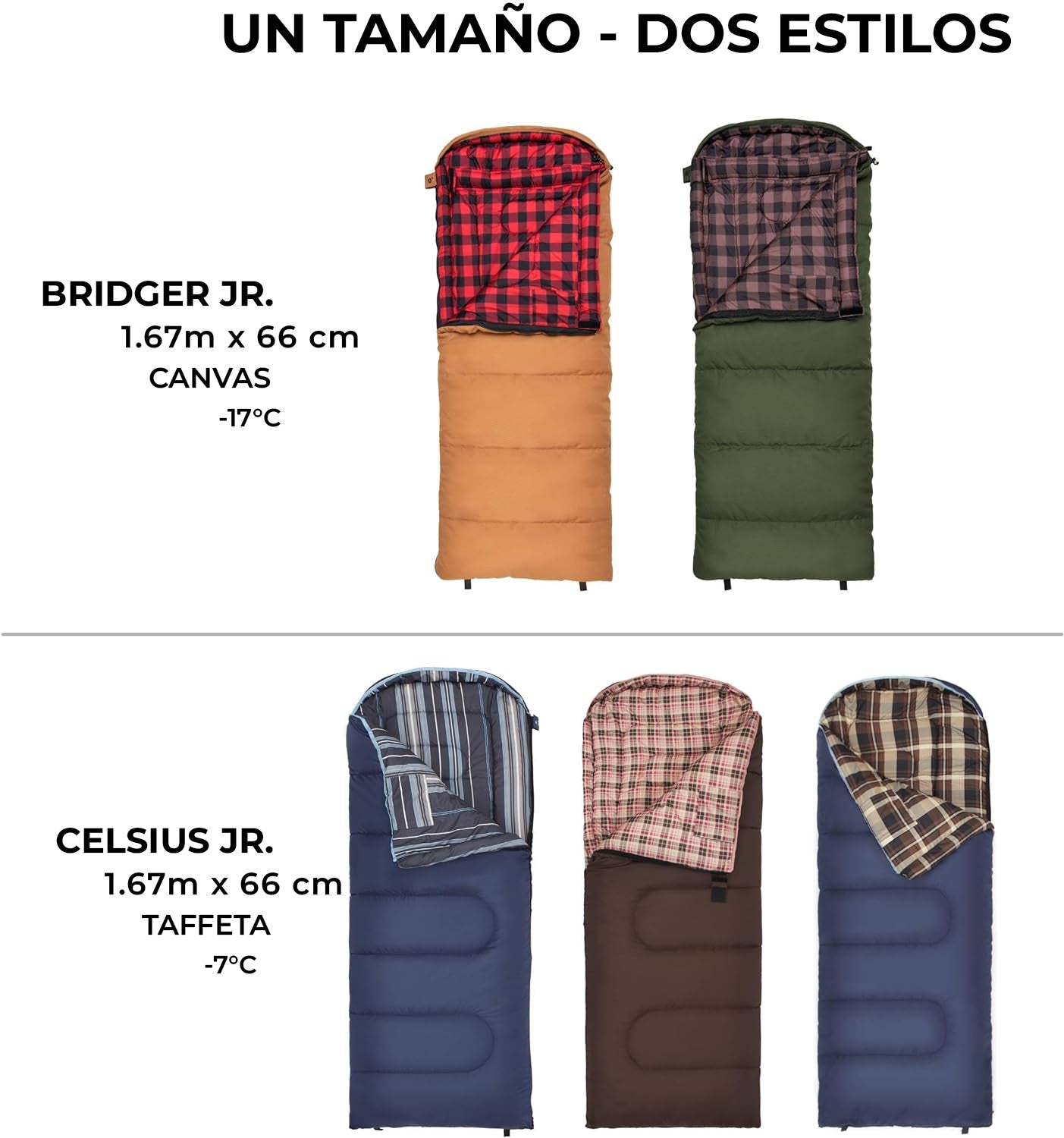 Sleeping Lil Bridger 0°F (-18°C) Junior Canvas para Niños TETON