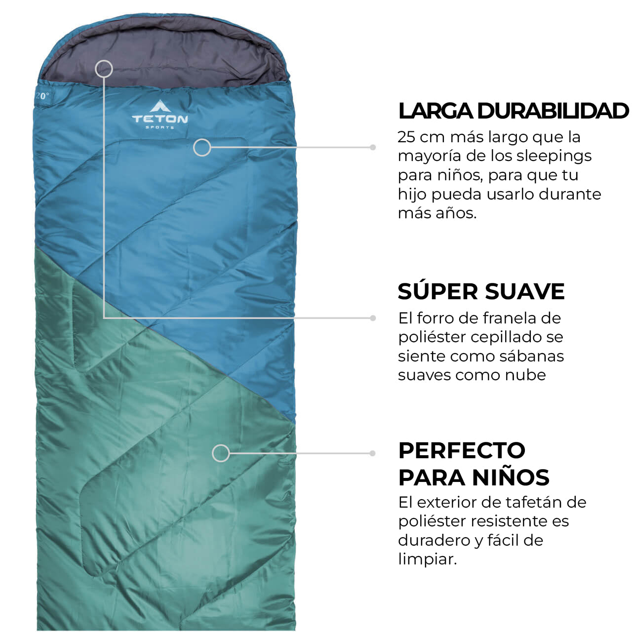 Sleeping Lil Celsius 20°F (-7°C) 1.70m TETON