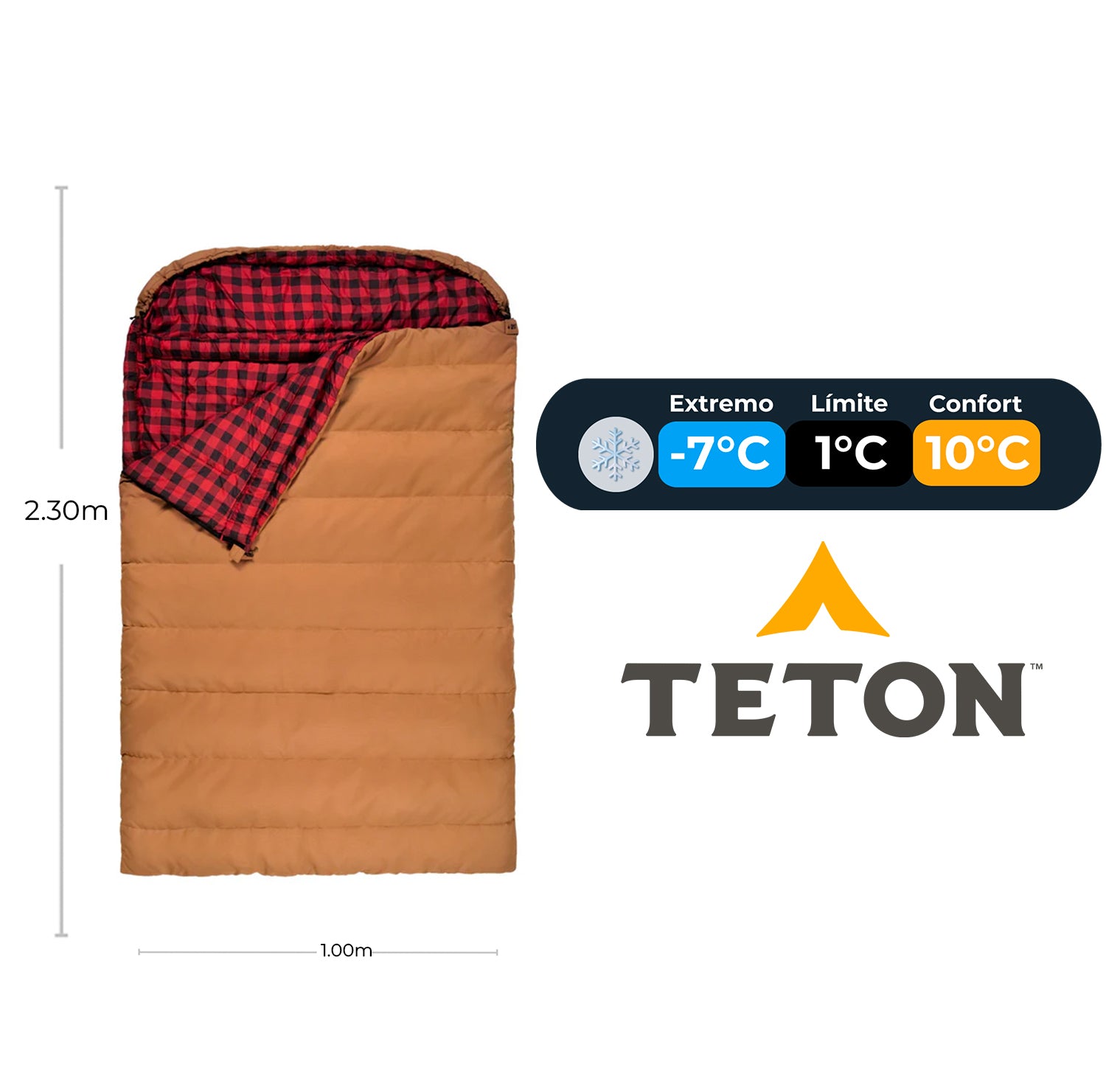 Sleeping Para Dos Personas Bridger Mammoth Canvas 20°F (-7°C) TETON