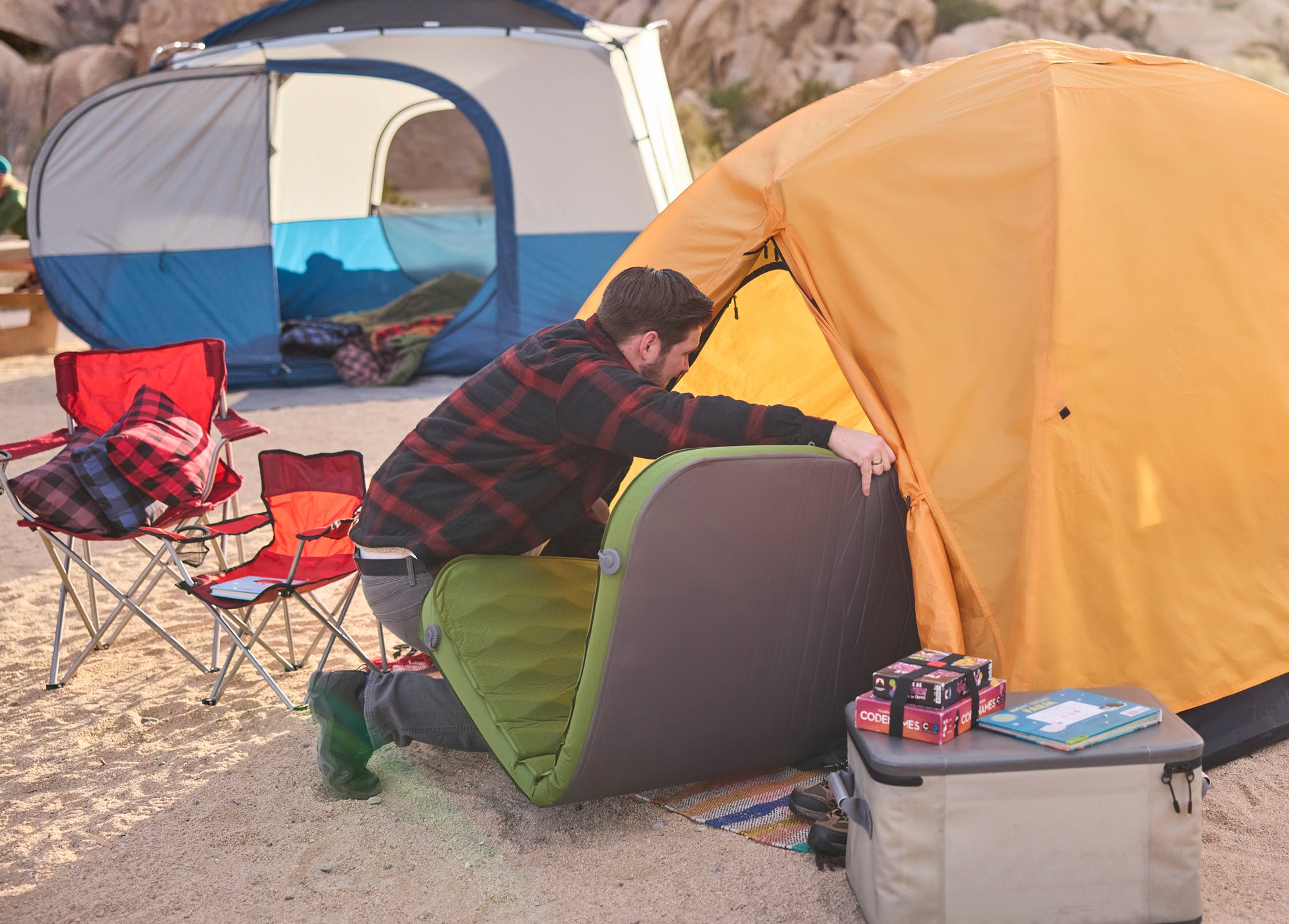 Bajo Sleeping Pad Doble Autoinflable Para Camping SEQUOIA MAMMOTH TETON