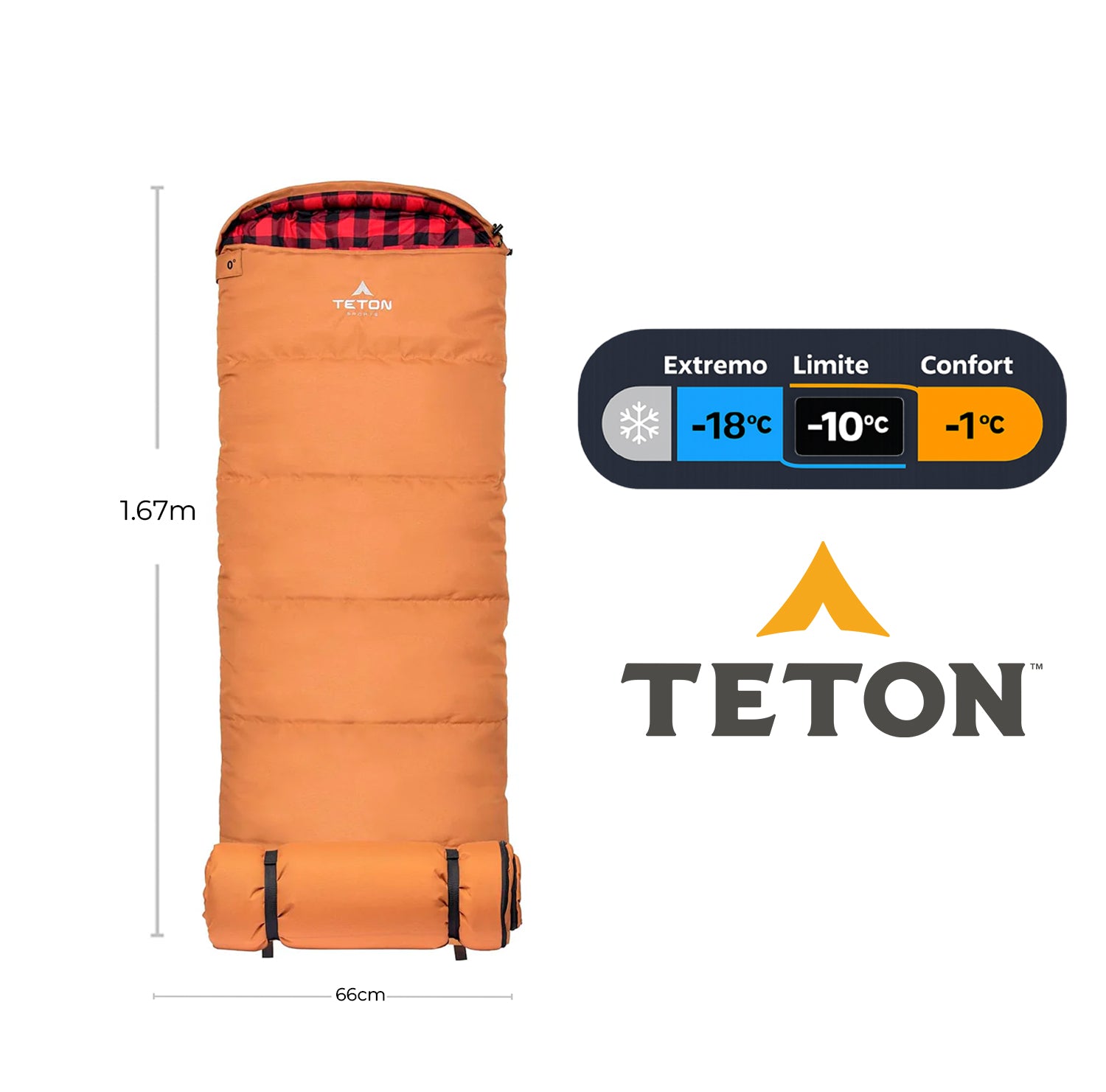 Sleeping Lil Bridger 0°F (-18°C) Junior Canvas para Niños TETON