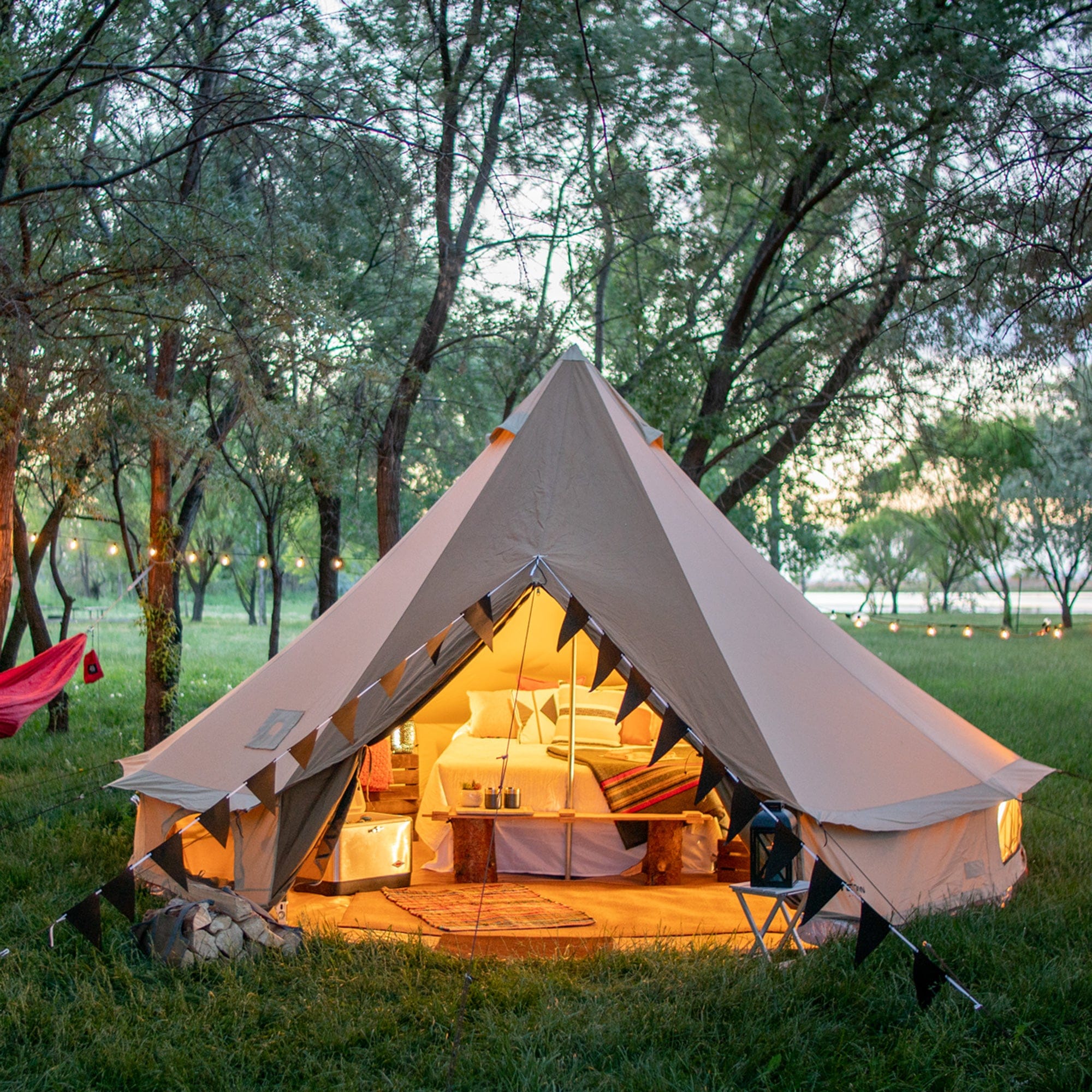 Casa de Campaña Carpa Para 8 Personas 4 Estaciones Sierra Canvas 16" TETON