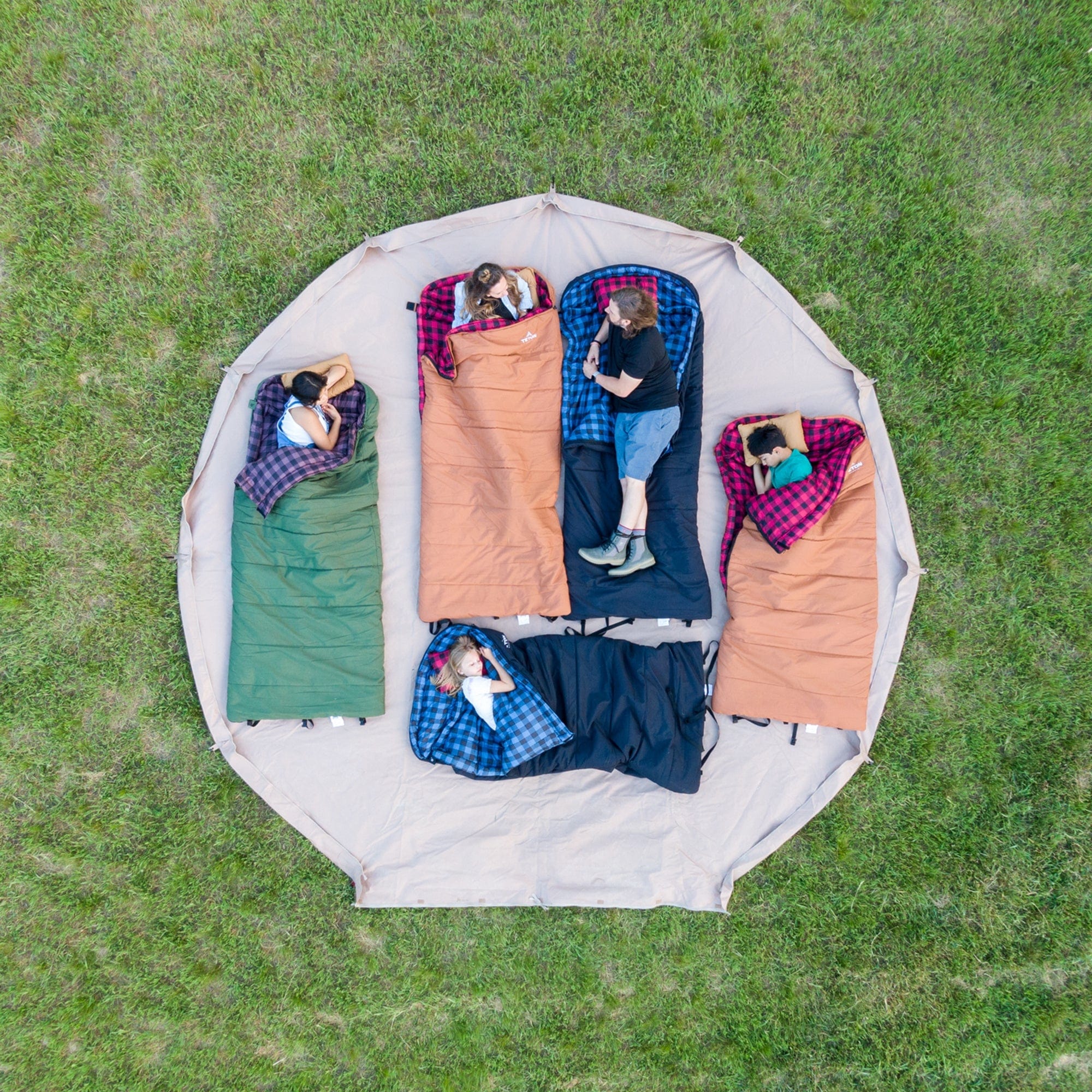 Casa de Campaña Carpa Para 8 Personas 4 Estaciones Sierra Canvas 16" TETON