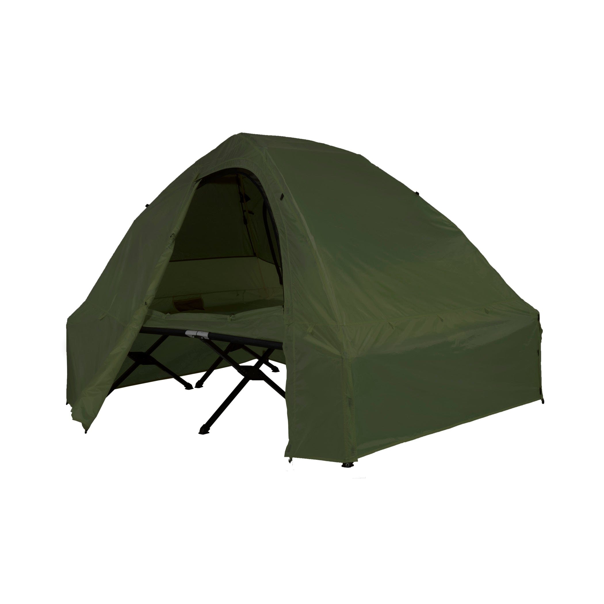 Combo 6 con Catres y Pads "Universal XL", Casa de Campaña "Vista 2" y Toldo Impermeable TETON
