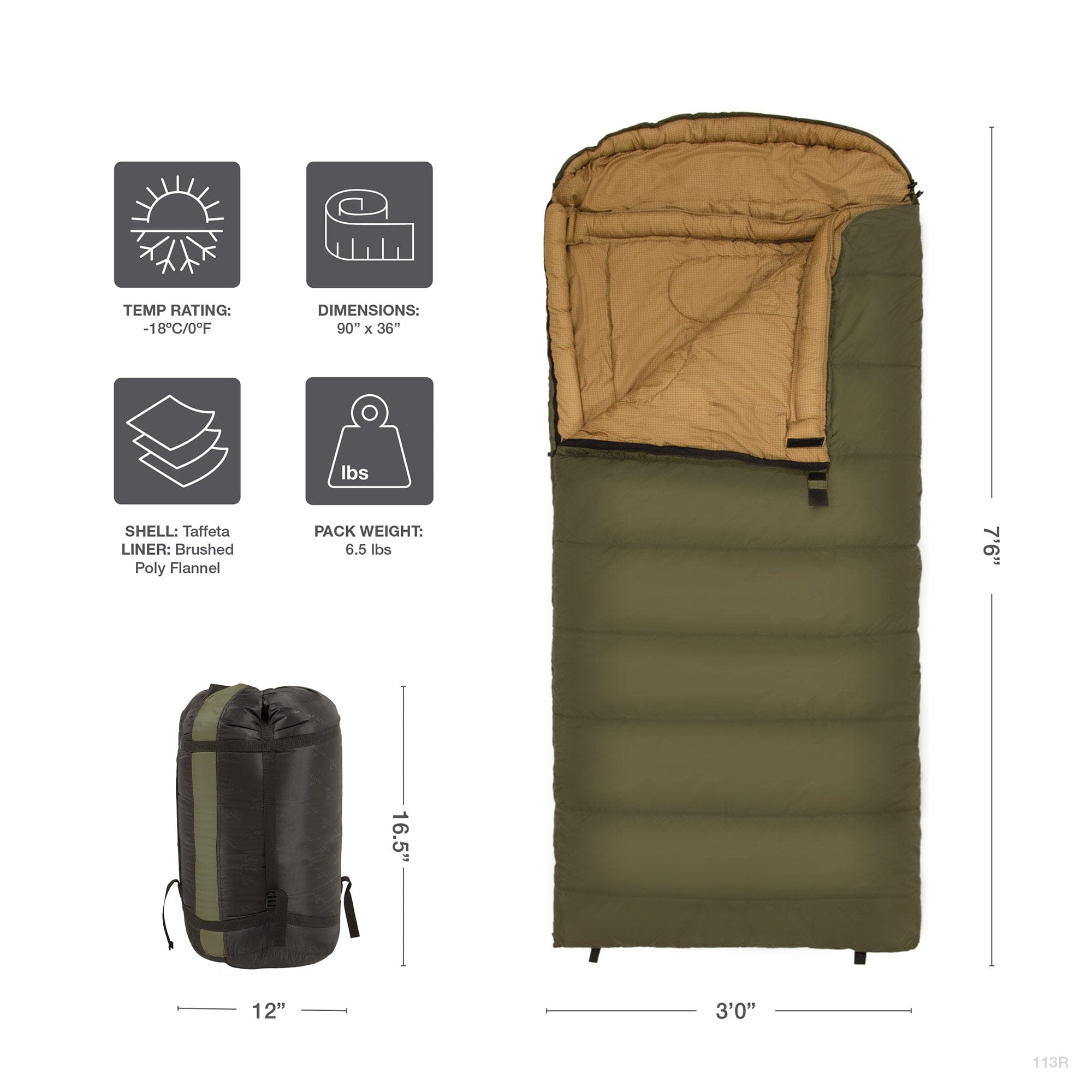 TETON Sports Celsius XL 20˚F Sleeping Bag
