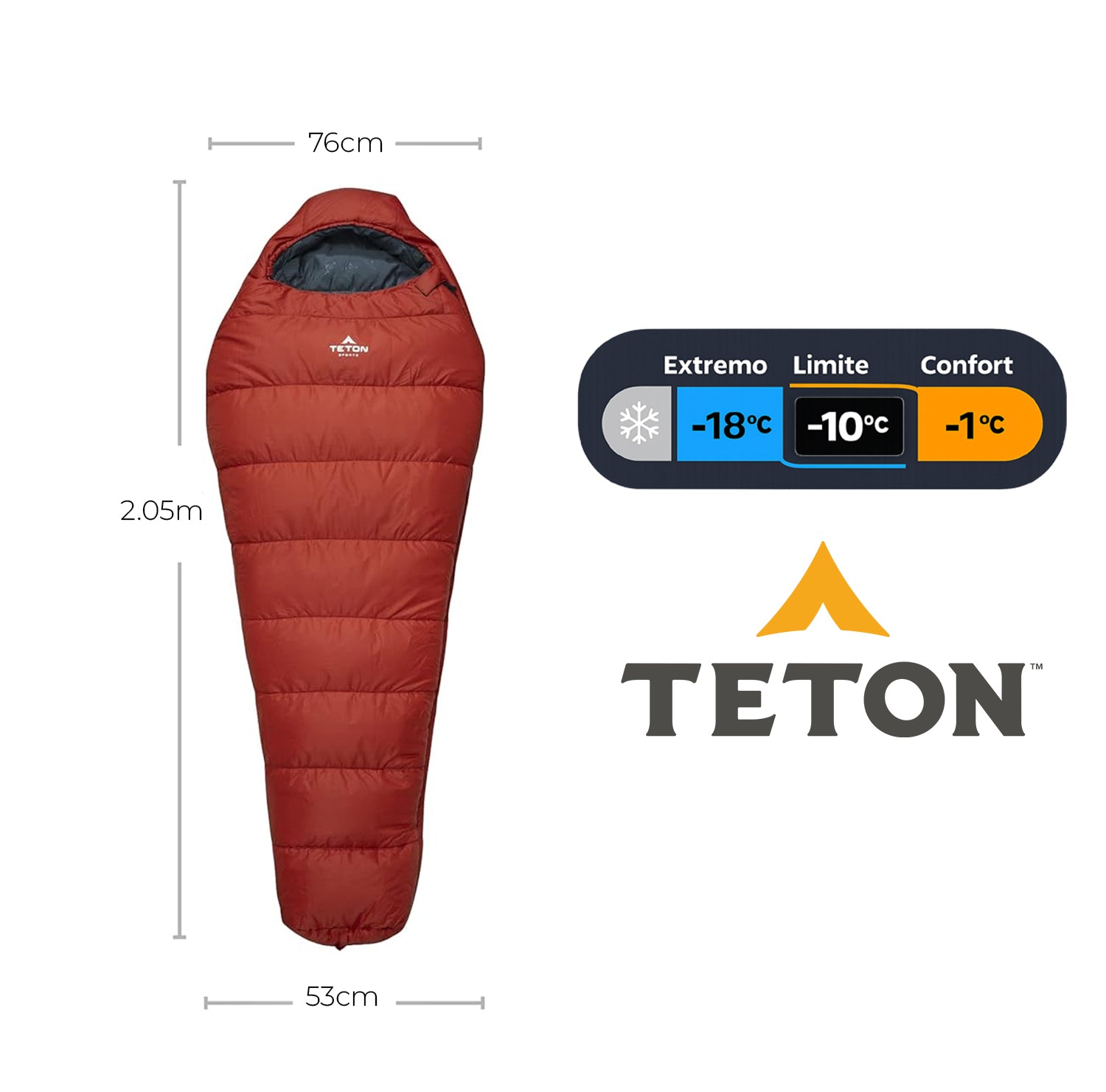 Sleeping Tipo Momia LEEF 0°F (-18°C) TETON