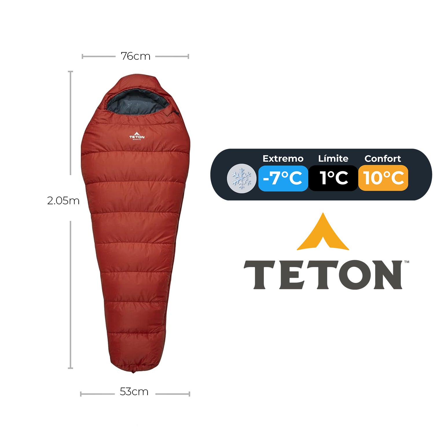 Sleeping Tipo Momia LEEF 20°F (-7°C) TETON