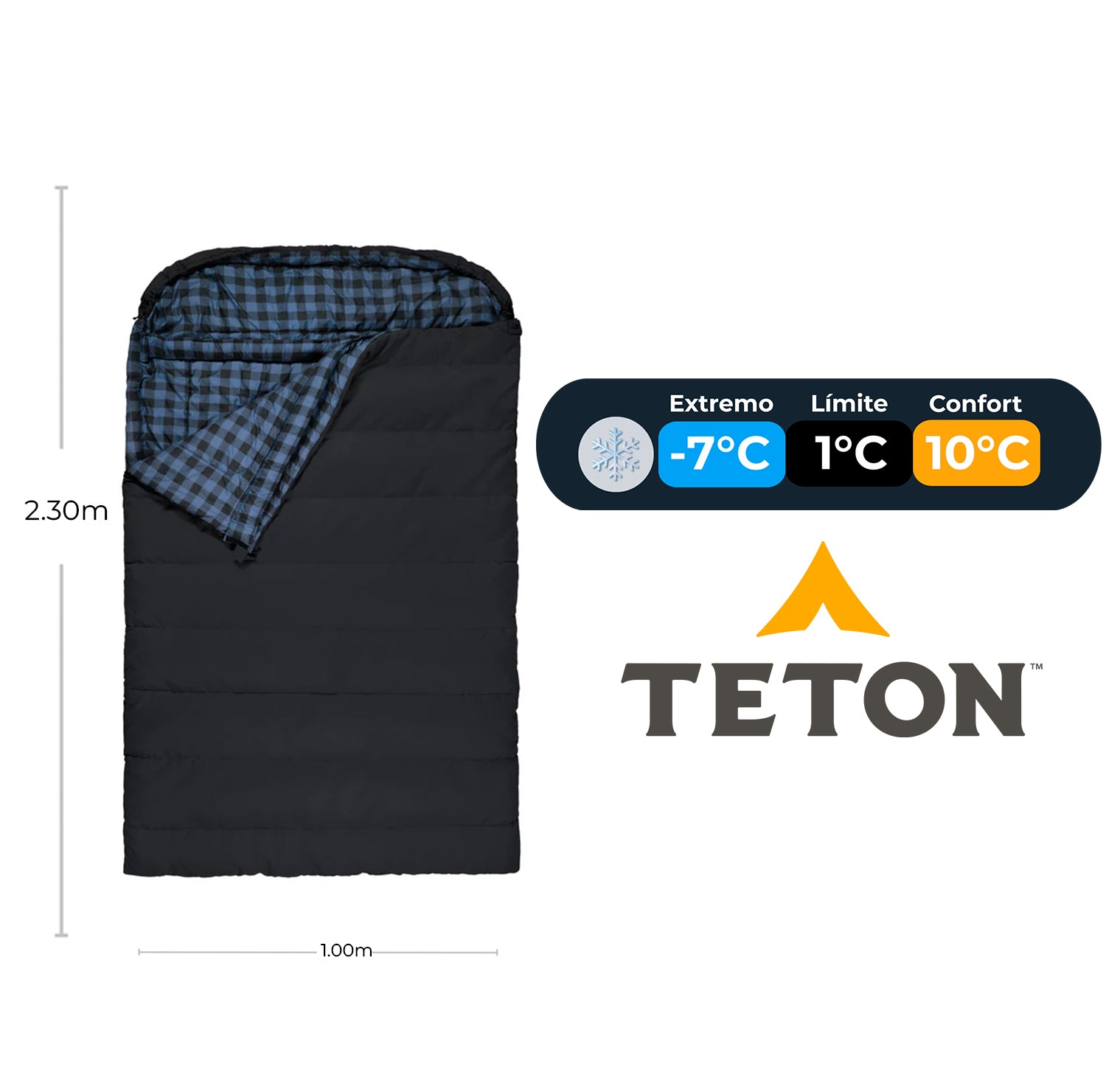 Sleeping Para Dos Personas Bridger Mammoth Canvas 20°F (-7°C) TETON