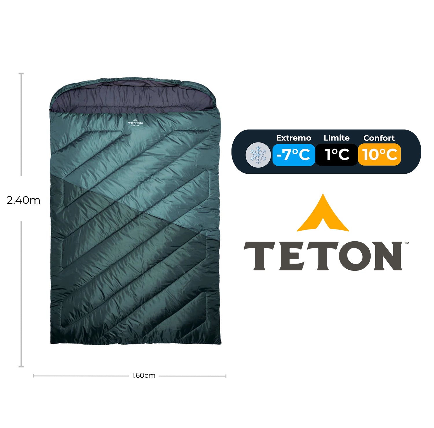 Sleeping Para 2 Personas "Celsius Mammoth" de 20°F (-7°C) TETON