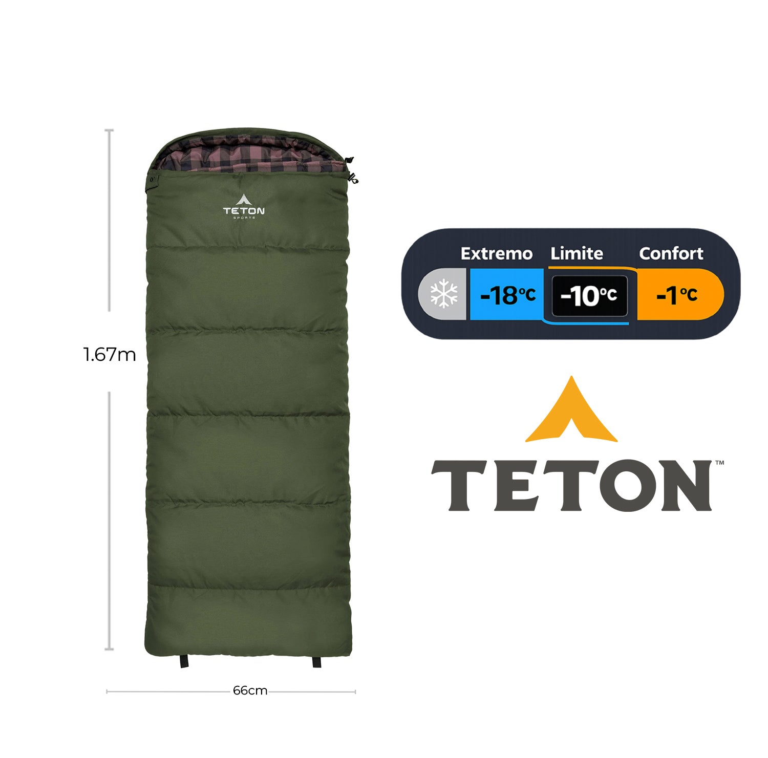 Sleeping Lil Bridger 0°F (-18°C) Junior Canvas para Niños TETON