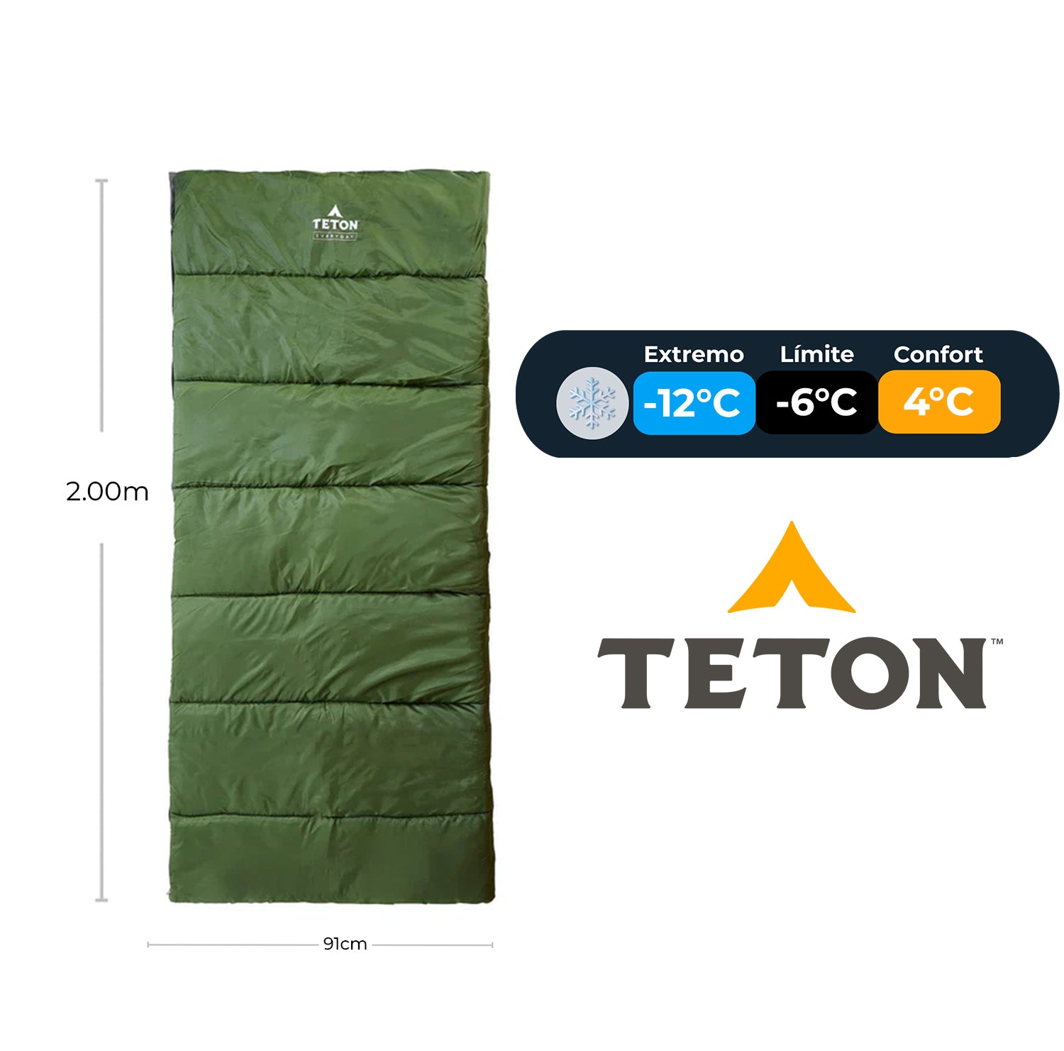 Sleeping Response 10°F (-12°C) TETON EVERYDAY