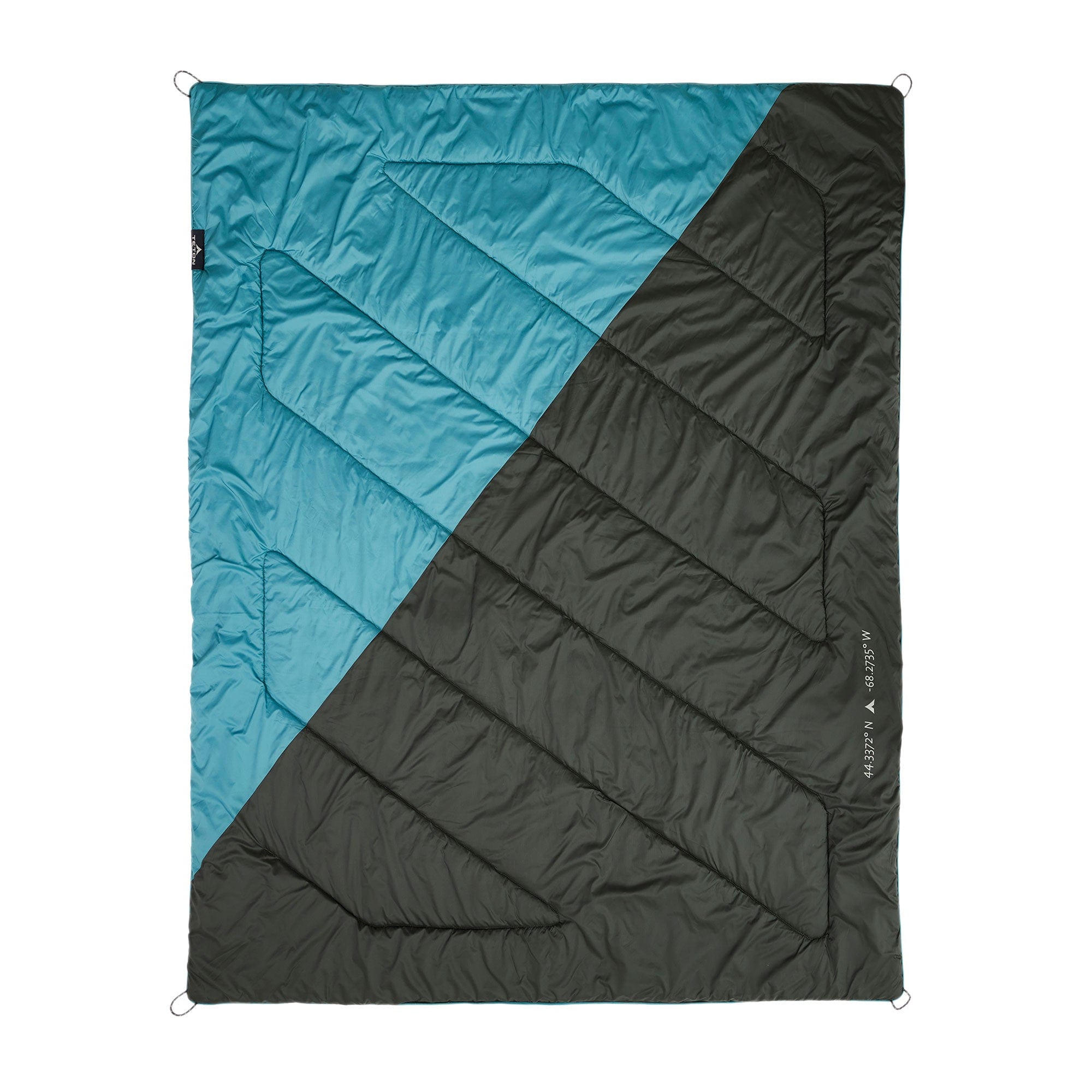 TETON Sports Acadia Outdoor Camp Blanket Teal & Slate 70001